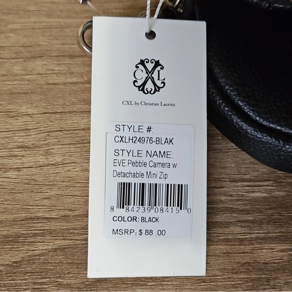 Christian Lacroix Black Crossbody Bag with Coin Pouch - Picture 4 of 4